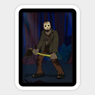 Ghost Jason Cartoon Sticker